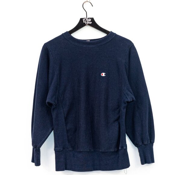 Champion Reverse Weave Warm Up C Logo Sweatshirt Small VTG 80s Retro Sportswear - Picture 1 of 6